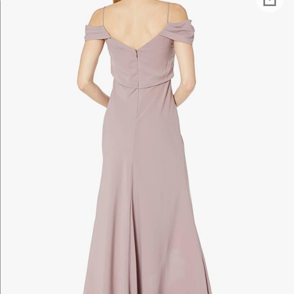 LIKE NEW 8 Jenny Yoo Fig Stretch Crepe 1511 Sabine Dress Size 8 - Picture 5 of 16